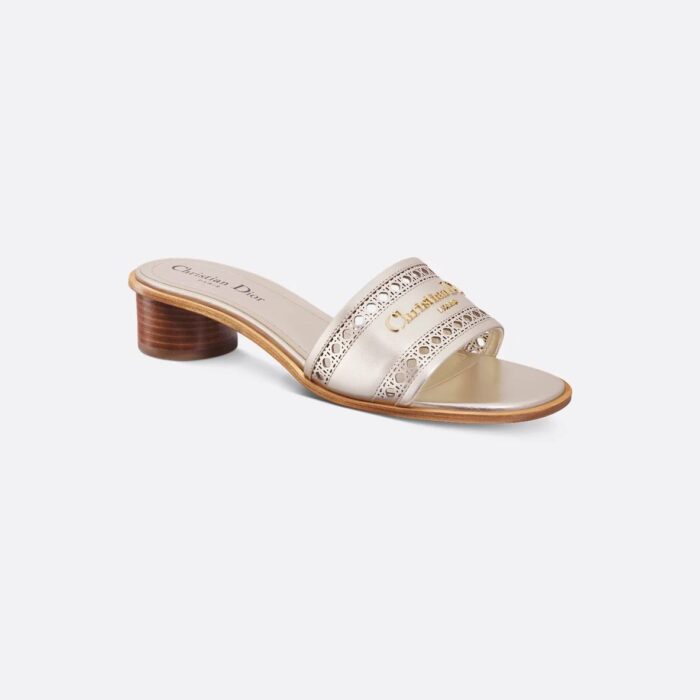 Dior Or D-Lane Heeled Slide