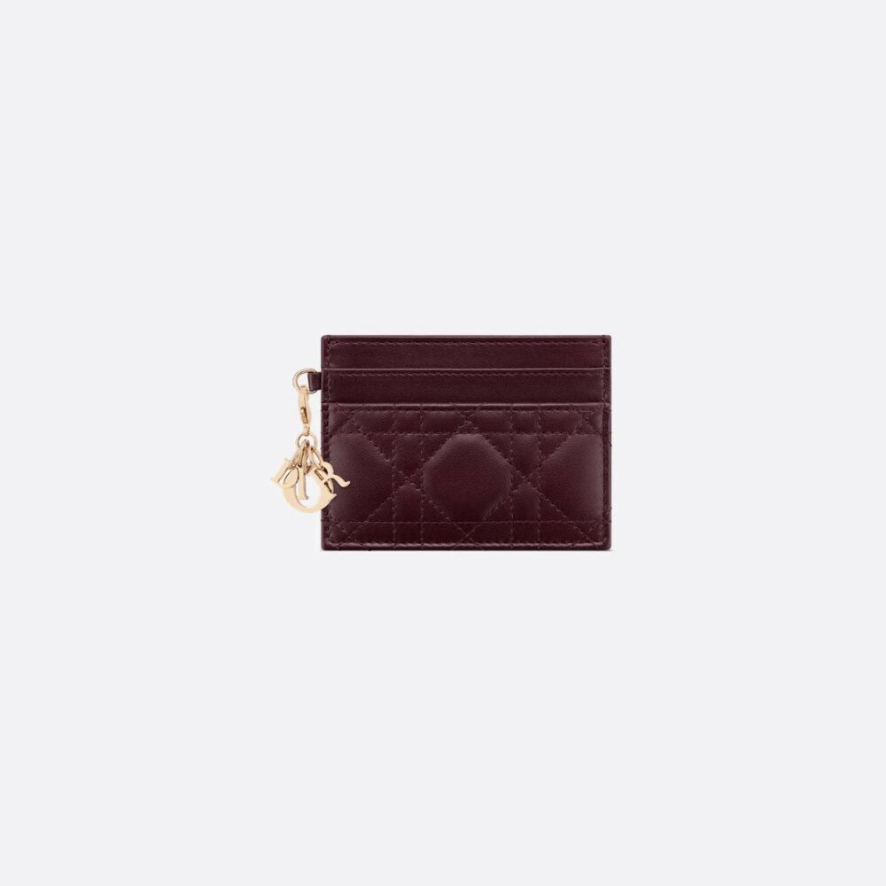 Lady Dior Freesia Card Holder